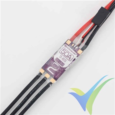 Variador brushless BLHELI-32 Flycolor Francy 2, 50A, 3S-6S, BEC 3A, 16.5g