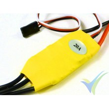 Variador brushless GEMFAN 20A, 2S-3S, BEC 2A, 21g 