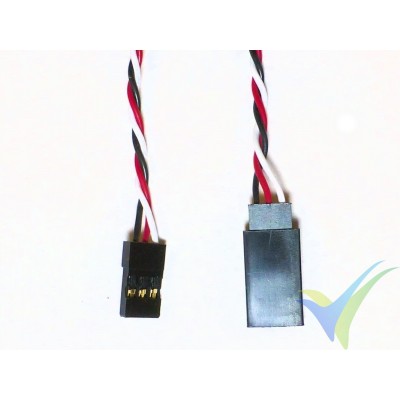 Prolongador trenzado cable de servo universal - 50cm - 0.13mm2 (26AWG)