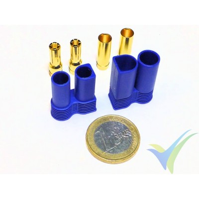 EC5 connector 5mm, gold plated, male and female