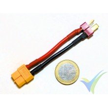 Connector adapter XT60 female to Deans male (2.08mm2, 14AWG)