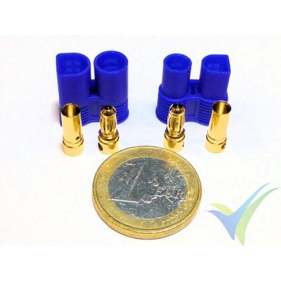 EC3 connector 3.5mm, gold plated, male and female