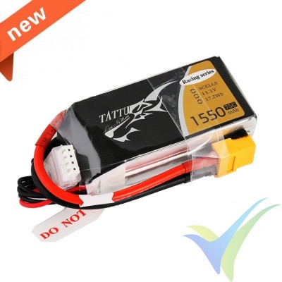 Batería LiPo Tattu - Gens ace 1550mAh (17.21Wh) 3S1P 75C Racing 143g XT60