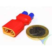Connector adapter EC3 female to XT60 male, 6.6g