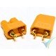 XT30 connector, gold plated, male and female, 2.3g