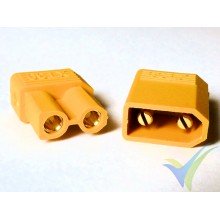 XT30 connector, gold plated, male and female, 2.3g