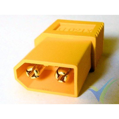Connector adapter XT60 male to Deans female (1 piece), 6.4g