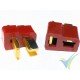 Deans connector, gold plated, male and female, 4.1g