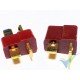 Deans connector, gold plated, male and female, 4.1g