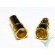 Banana connector 3.5mm, gold plated, male and female, 1.3g