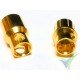 Banana connector 8mm, gold plated, male and female, 4.5g