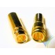 Banana connector 5mm, gold plated, male and female, 4.2g