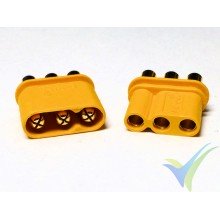MR30 connector, gold plated, male and female, with insulation cover, 2.4g
