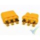MR30 connector, gold plated, male and female, with insulation cover, 2.4g