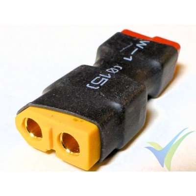 Connector adapter XT60 female to Deans female, 6g