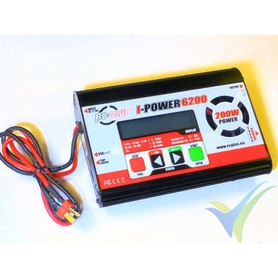 Cargador RC Plus I-Power 6200 - 200W