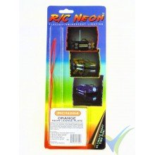 Kit de matrícula luminosa RC Neon (naranja)