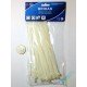 Nylon ties 3.6x150mm, white, 40 pcs