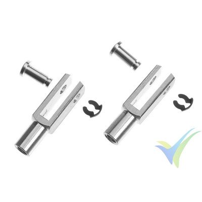 G-Force RC - Aluminium Clevis - Heavy Duty - M4 - 2 pcs