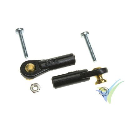 G-Force RC - Nylon Ball Link - M2 - Small - M2 Long Ball - 2 pcs