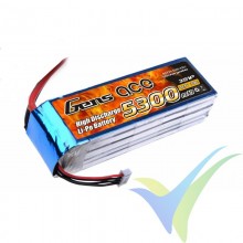 Gens ace LiPo Battery Pack 5300mAh (58.83Wh) 3S1P 30C 415g Deans