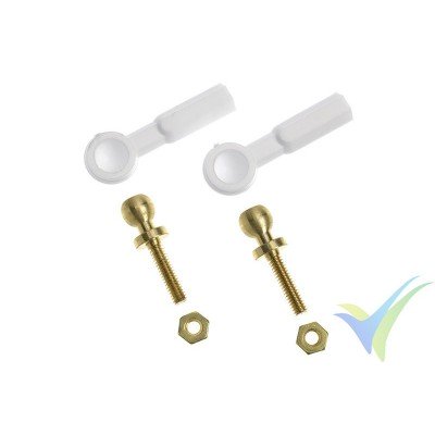 G-Force RC - Nylon Ball Link - M2 - Large - 2 pcs