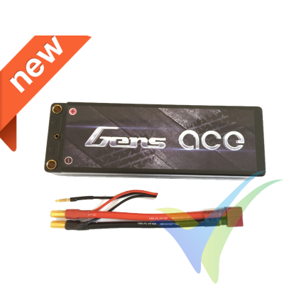 Gens ace HardCase LiPo Battery Pack 47# 6000mAh 2S1P 70C (44.4Wh) 308g Deans