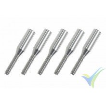 G-Force RC - Threaded Coupler - M3 - Outer - Carbon Tube Dia. 4mm - 5 pcs