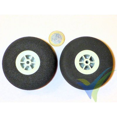 Multiplex foam wheel 733202, 73mm, 10.9g, super light foam, 2 pcs