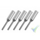 G-Force RC - Threaded Coupler - M3 - Outer - Carbon Tube Dia. 6mm - 5 pcs