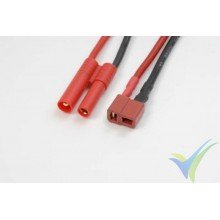 G-Force RC - Power Adapter Lead - 4mm Gold Connector <=> Deans Plug - 14AWG Silicone Wire - 1 pc