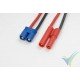 G-Force RC - Power Adapter Lead - EC-3 Plug <=> 4mm Gold Connector - 14AWG Silicone Wire - 1 pc