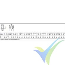 Hexagonal M2 nut, stainless steel A2 DIN-934, 1 pc