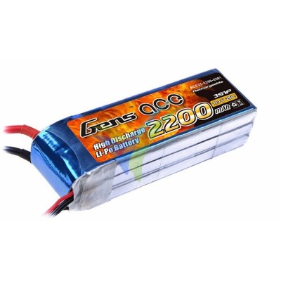 Batería LiPo Gens ace 2200mAh (24.42Wh) 3S1P 25C 184g