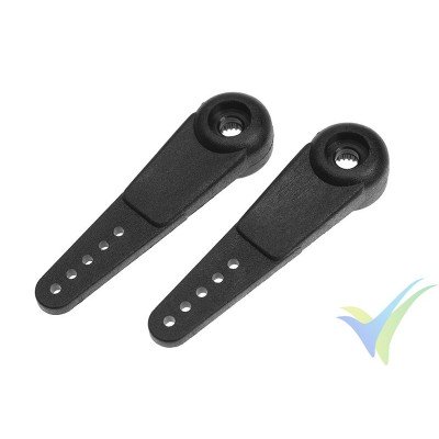 Brazo de servo en nylon reforzado con fibra de vidrio - heavy duty - 35mm - 25T Futaba - 2 unidades