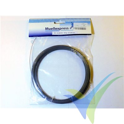 0.90mm steel piano wire spool, 225-250g, 50m approx.