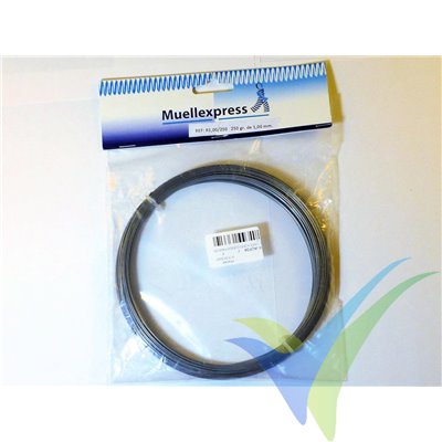 1.00mm steel piano wire spool, 225-250g, 41m approx.