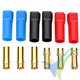 XT150 connector, gold plated, male and female, 3 colors, 3 pairs