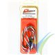 Prolongador trenzado silicona cable de servo Futaba - 75cm - 0.33mm2 (22AWG) 60 venillas