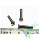 M3x16 screw, domed Allen head, stainless A2, ISO-7380, 1 pc