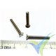 M2.5x20 screw, slotted countersunk head, stainless A2, DIN-963, 1 pc