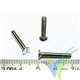 M3x20 Screw, slotted countersunk head, stainless A2, DIN-963, 1 pc