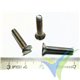 M4x20 Screw, slotted countersunk head, stainless A2, DIN-963, 1 pc