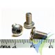 M4x8 screw, domed Allen head, stainless A2, ISO-7380, 1 pc