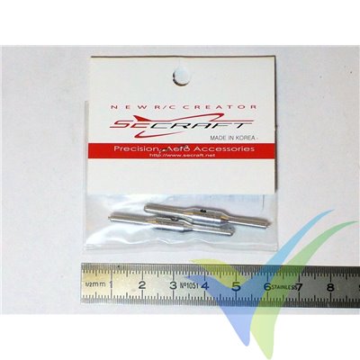 Varilla tensora 40mm de aluminio (Turnbuckle Pushrod), M3, 2 unidades
