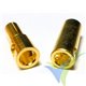 Banana connector 5.5mm, gold plated, male and female, 3.8g