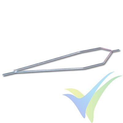 Main undercarriage, zinc plated (375x75mm)