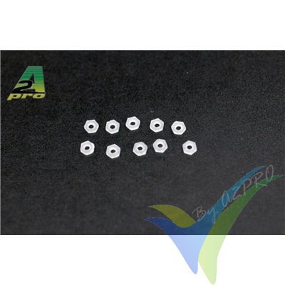 M2 hexagonal nylon nut, A2Pro 27002, 10 pcs