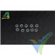 Arandela plana M2, nylon, A2Pro 28002, 10 uds