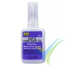 Adhesivo CA foam safe ZAP ZAP-O PT-25, 20g
